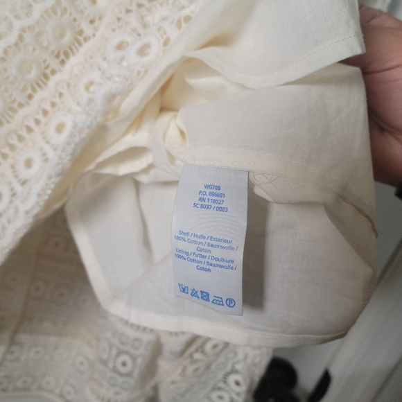 Boden Althea White Lace Midi Skirt | Chic Boho Style | Size 6 | Elegant Details - Picture 5 of 9